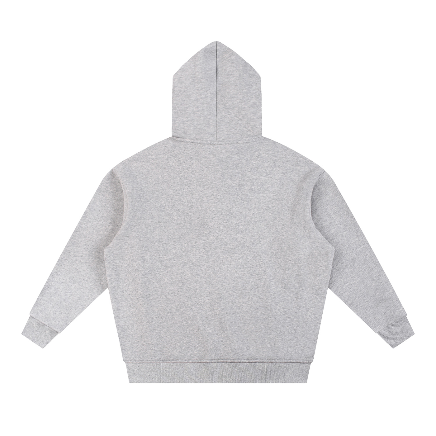 Sun Fade Tape Oversized Hoodie - Gray