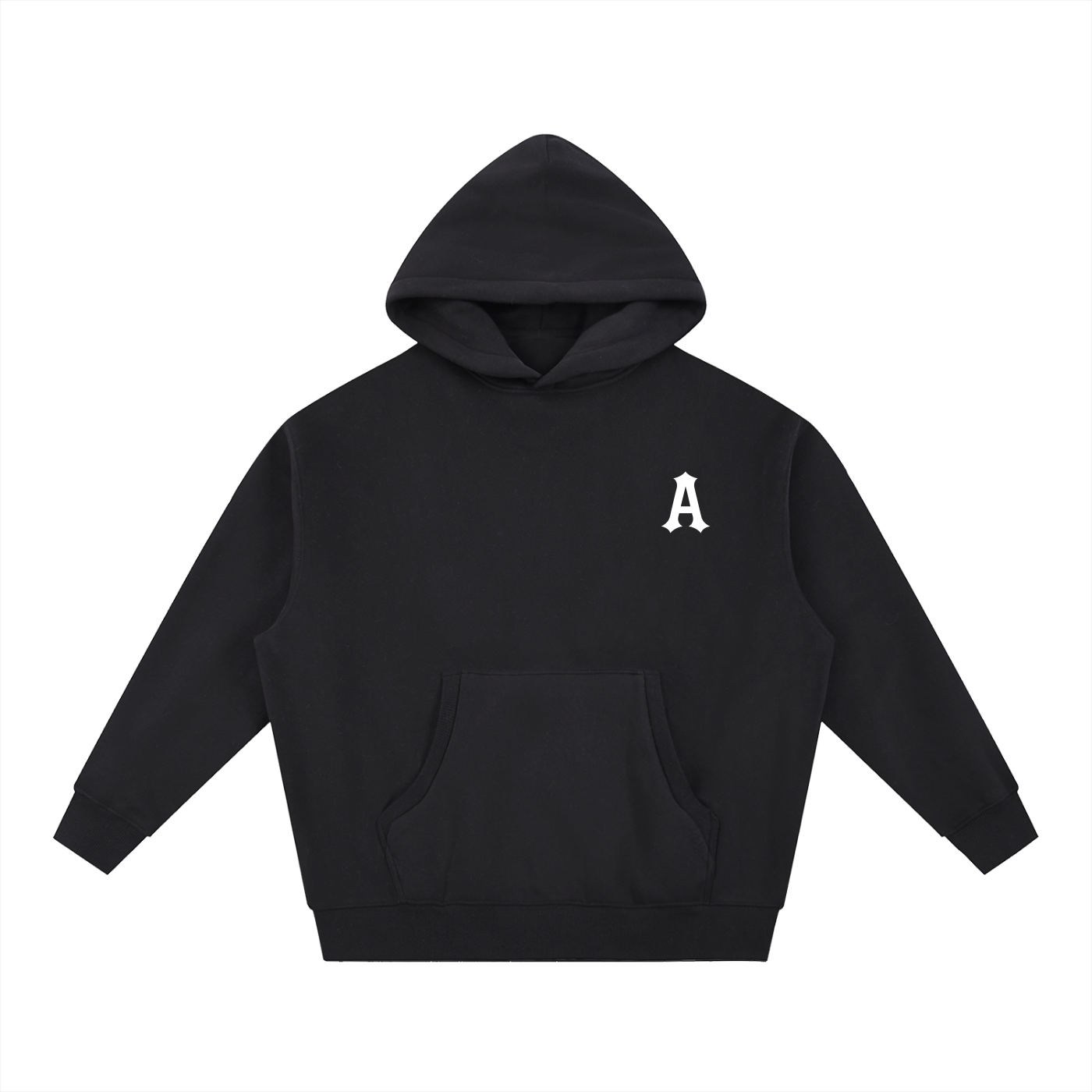 Oversized Boxy Hoodie - Black
